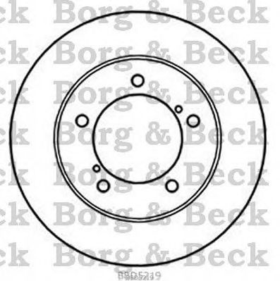 BORG & BECK bbd5219 -  Тормозной диск